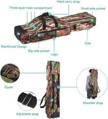 3-lagige Faltbare Angeltasche Rutentasche 150 cm Camouflage