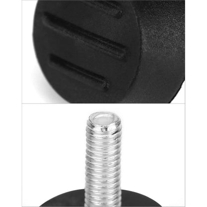 Verstellbare Möbelfüße Stellfüße M6x20mm 20 Stück Schwarz
