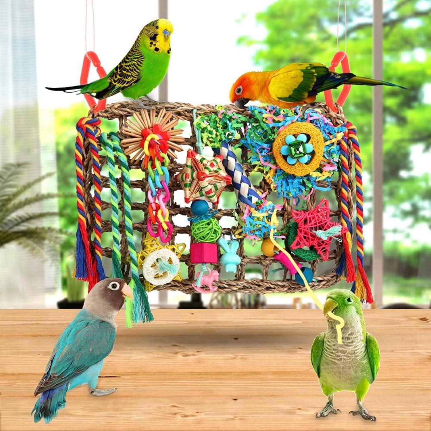 Vogelspielzeug für Sittiche Nymphensittiche Lovebirds 30cm