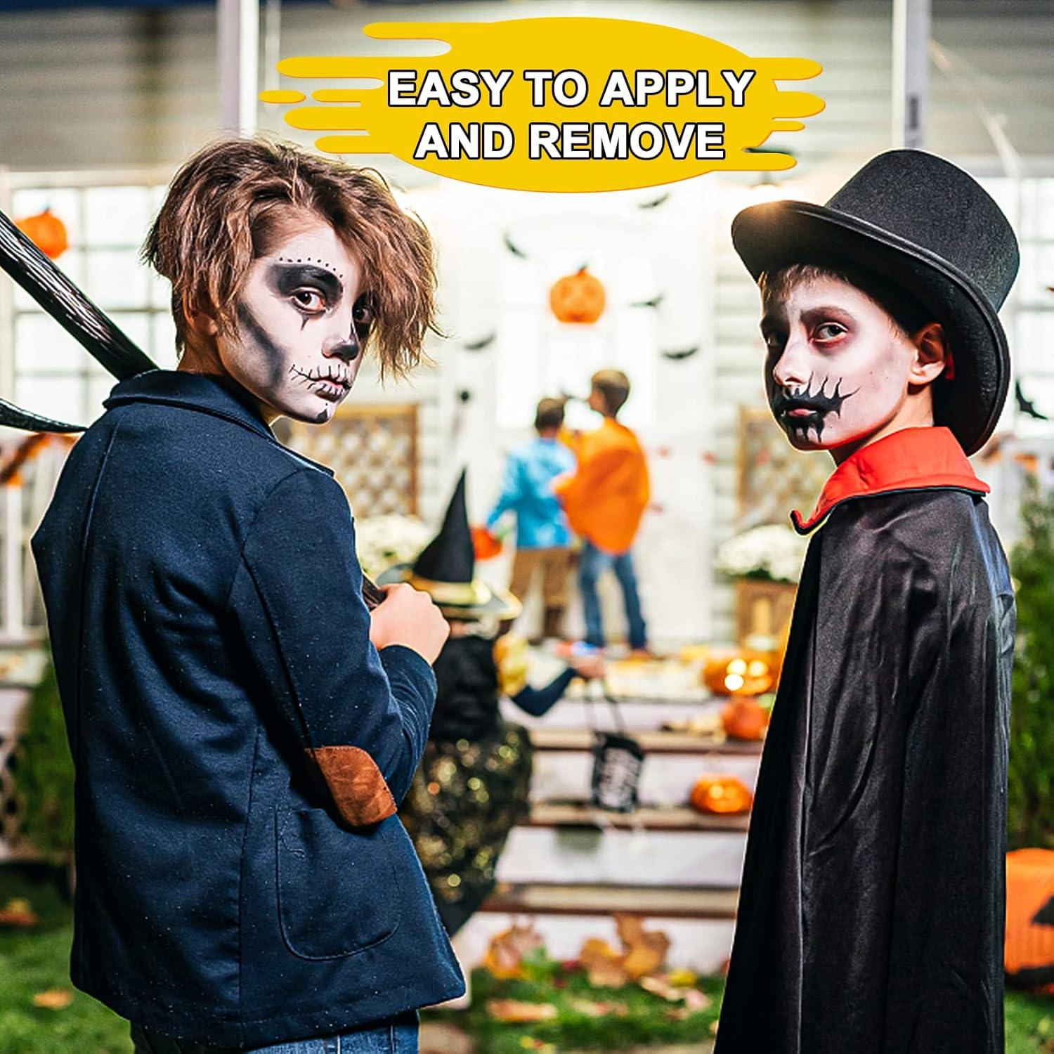 Halloween Schminke Set 30gx2, Wasserbasis für Kinder, Vampire, Monster