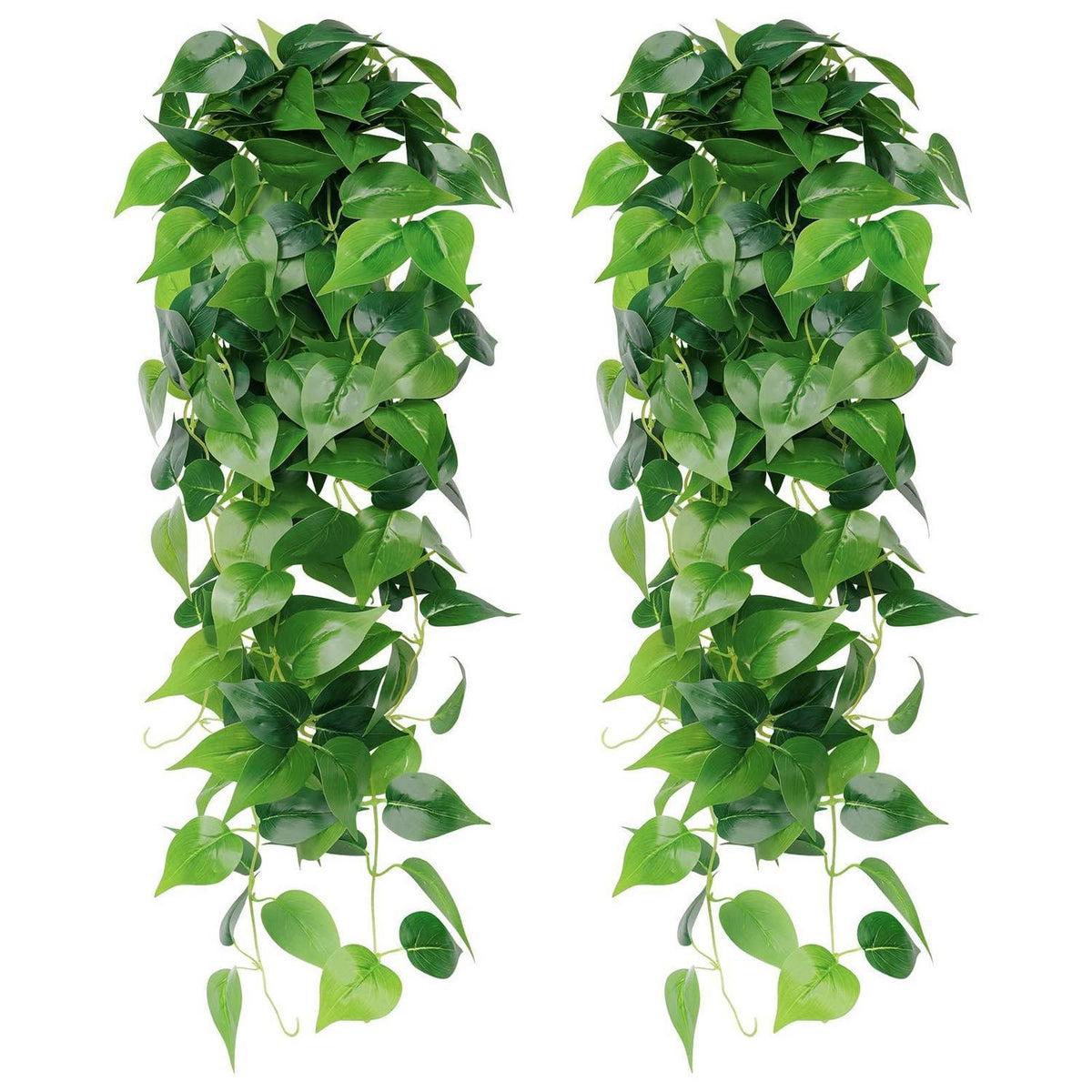 2x Künstliche Efeu Girlande | Hängepflanzen für Deko & Wand