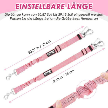 Hundegeschirr Auto Rosa S – Sicherheitsgurt & Atmungsaktiv