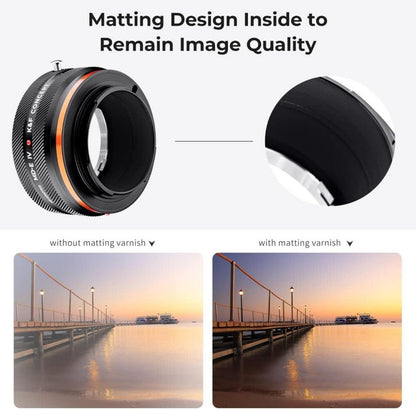 Objektivadapter MD-NEX IV für Minolta Rokkor Objektiv und Sony E Mount