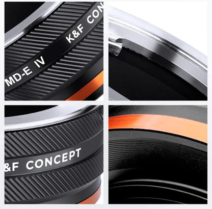 MD-NEX IV Objektivadapter für Minolta Rokkor und Sony E Mount