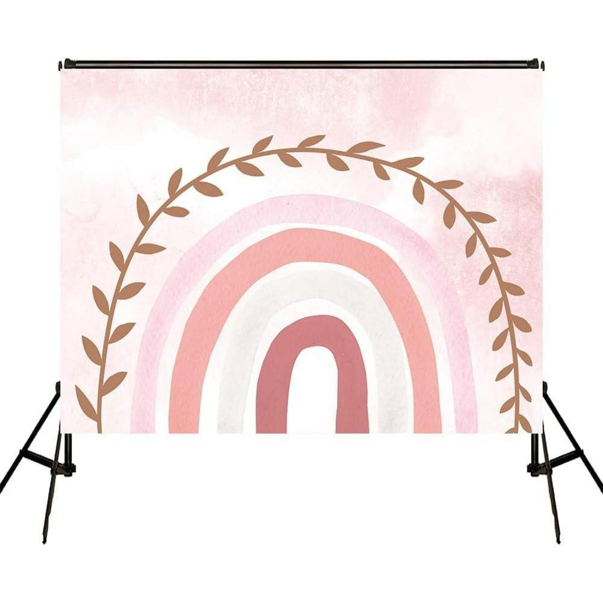 Fotografie Hintergrund Rosa Regenbogen Mikrofaser 3x3m