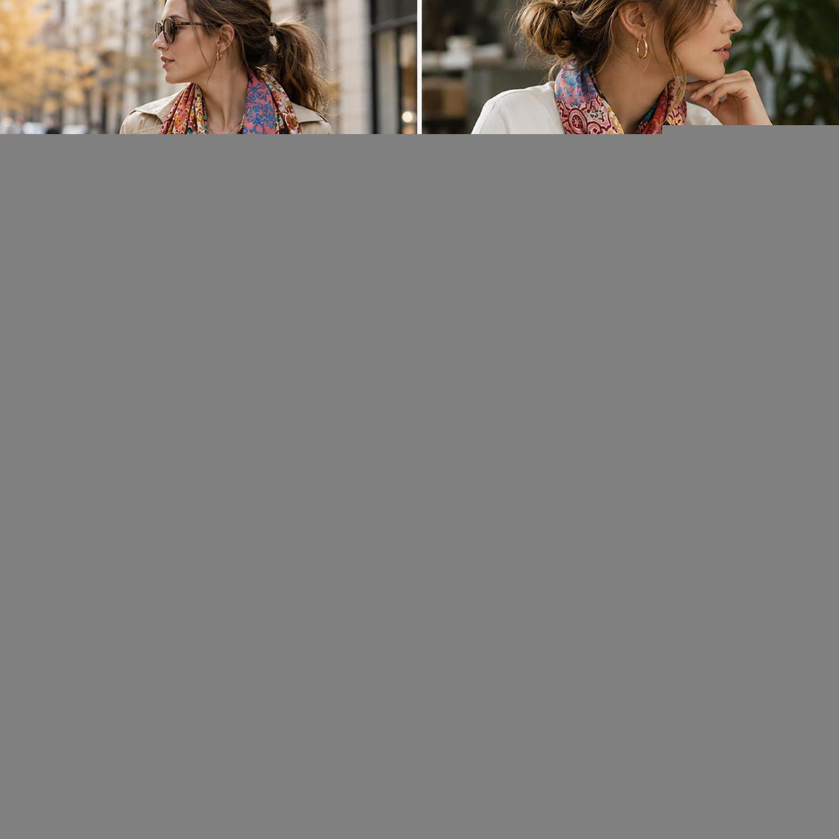 Oversize Schal Damen mit Fransen, leicht und elegant