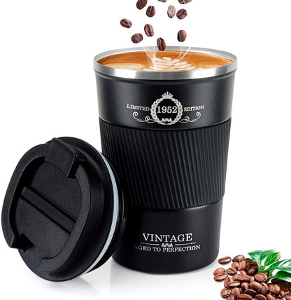 Kaffeebecher to go 1952 Vintage Thermobecher 380ml aus Edelstahl