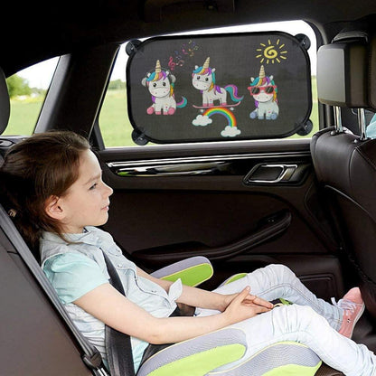 Auto Sonnenschutz Baby Kinder 2er Pack UV Schutz Sonnenblende Saugnapf