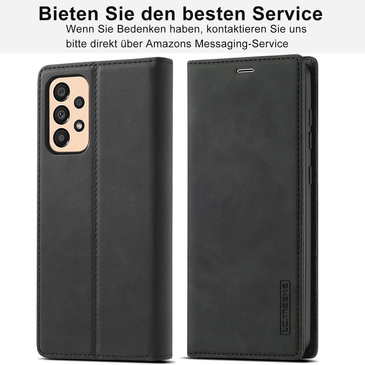 Ailicici Samsung Galaxy A33 5G Hülle Leder Schutzfolie Flip Wallet