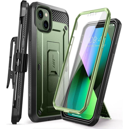 iPhone 13 Hülle mit Displayschutz, Grün
