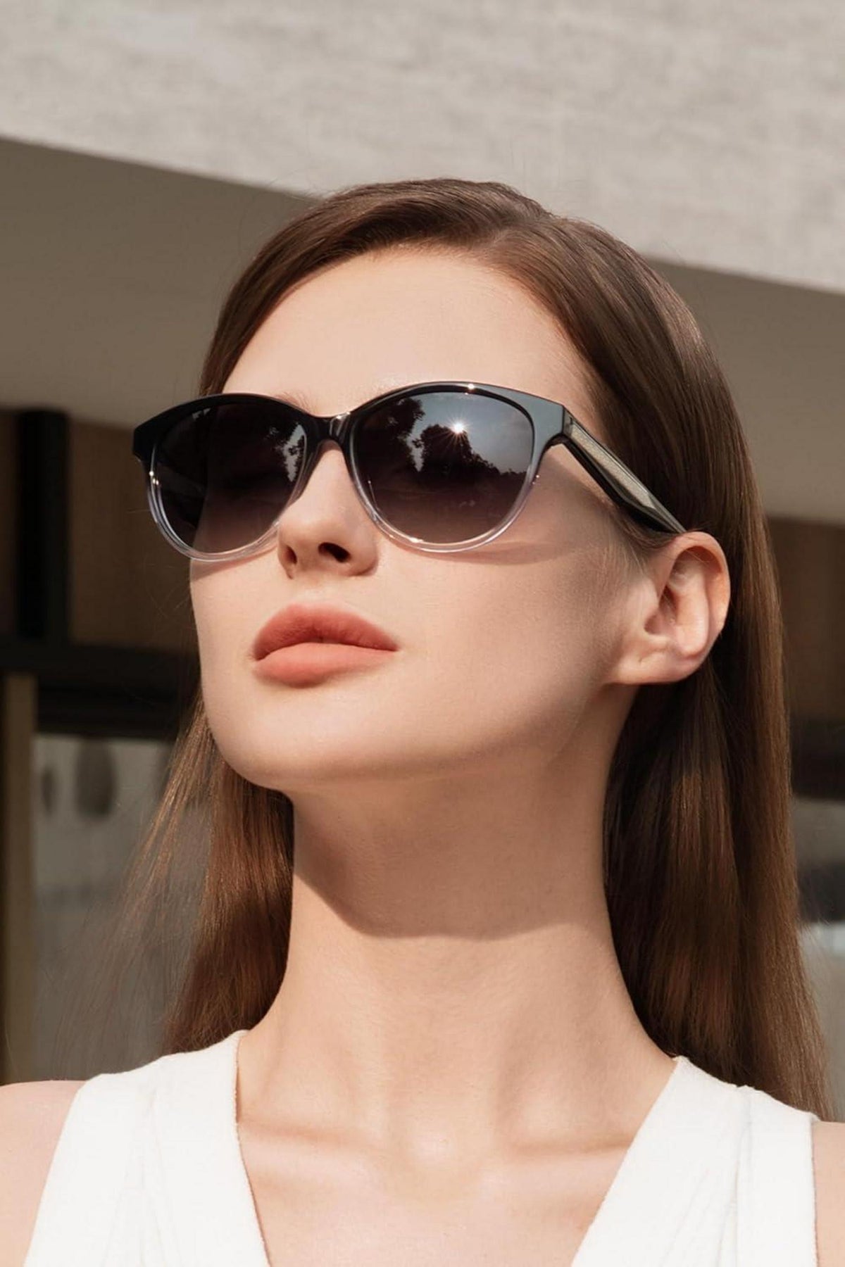 Polarisierte Damen Sonnenbrille UV400 Vintage Design Blumenmuster