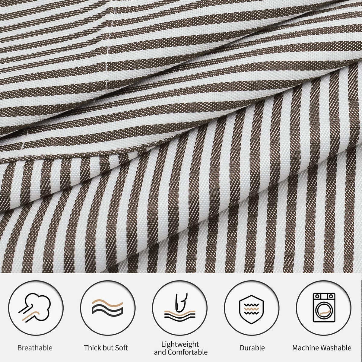 Kochschürzen Damen 2er Set mit Taschen, verstellbar, Baumwolle/Polyester
