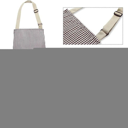 Kochschürzen Damen 2er Set mit Taschen, verstellbar, Baumwolle/Polyester
