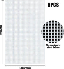 Plastic Canvas Sheets 6 Count 20 * 33cm White DIY Crafts