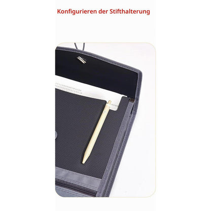 Erweiterbare Registermappe A4 – 4er Set Grün/Blau/Rot/Schwarz