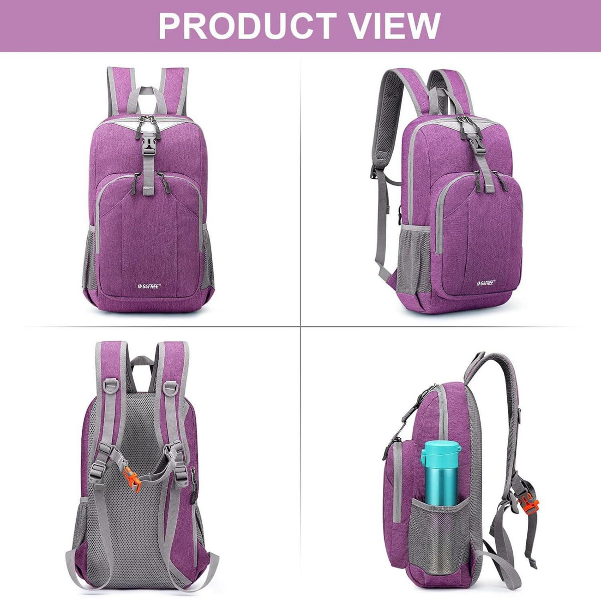 Ultraleichter 10L Damen Tagesrucksack Wasserdicht Wanderrucksack