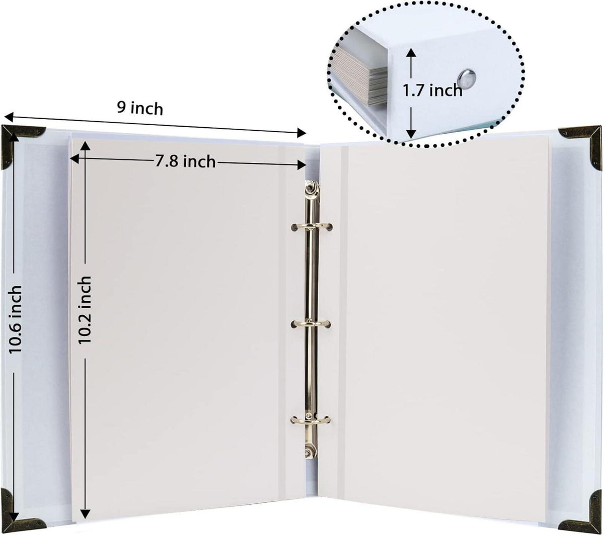 Fotoalbum Selbstklebend 40 Seiten Hardcover DIY Scrapbooking Kit