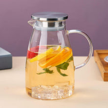 Kyraton Glaskaraffe 1.5L mit Abnehmbarem Deckel für Heiß und
