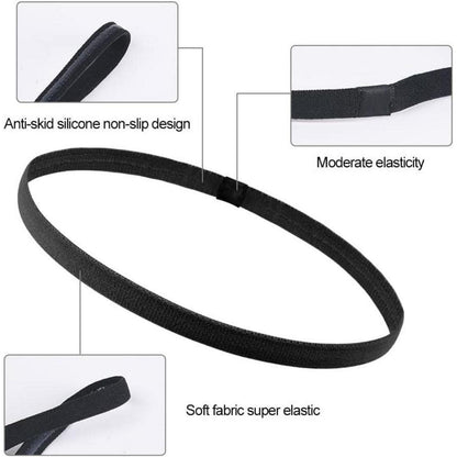 Sport Stirnbänder Unisex, Elastische Anti-Rutsch