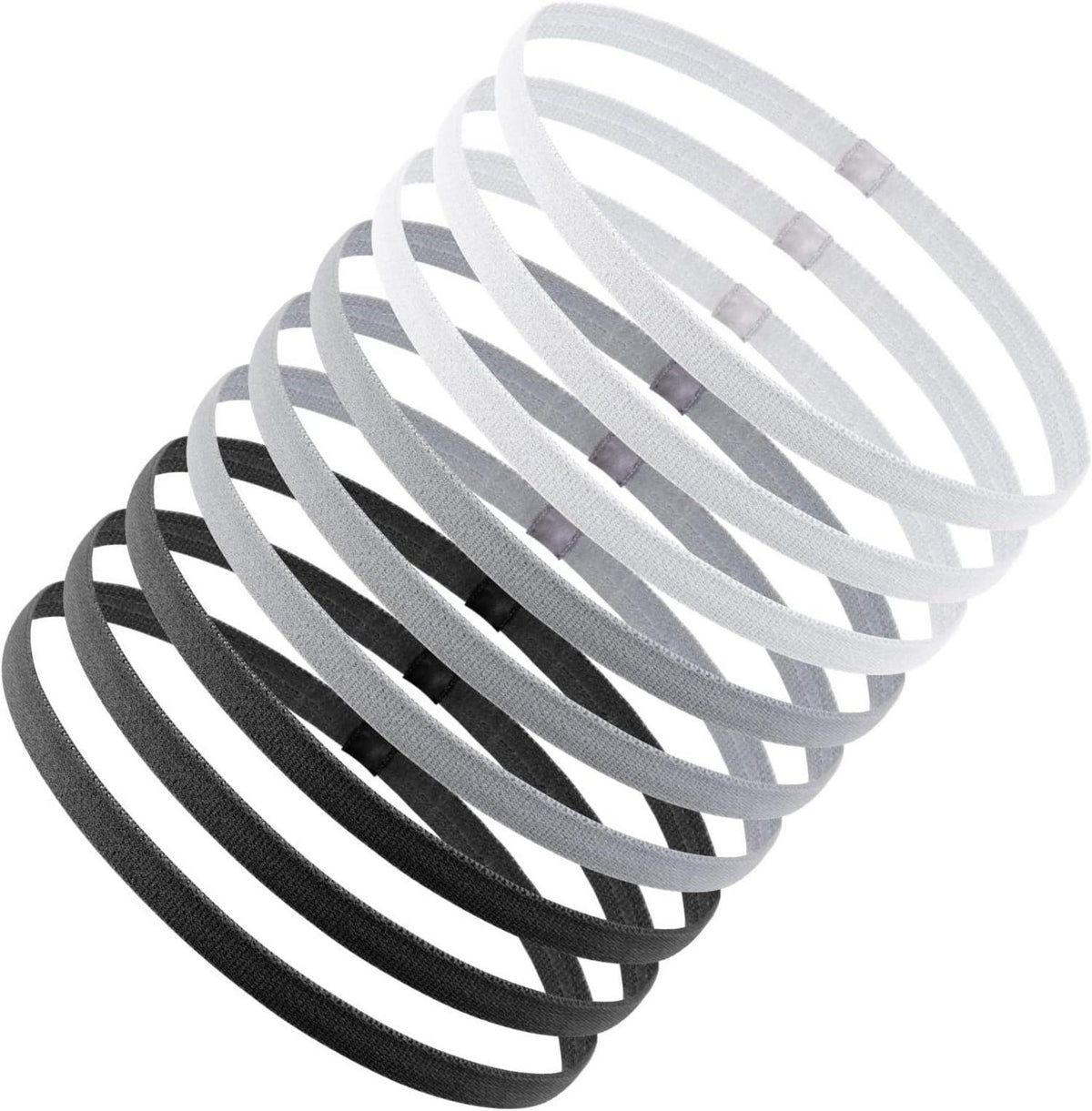 Sport Stirnbänder Unisex Elastisch Haarband Set 9 Stück