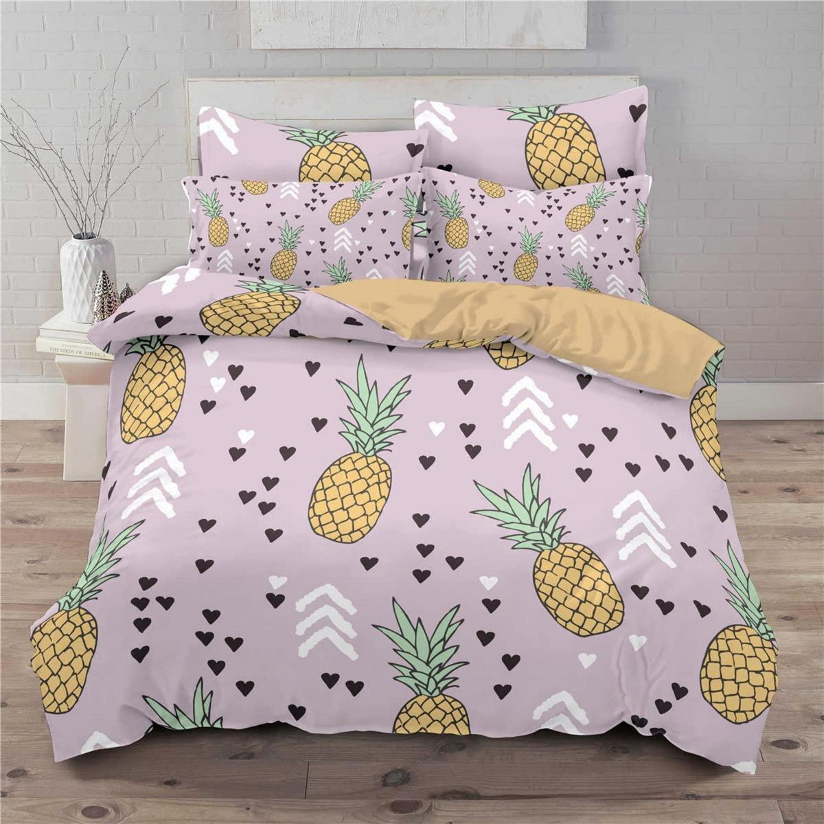 Ananas Bettwäsche Set 200x220cm - Tropisch & Ultraweich