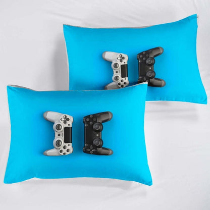 Gamer Bettwäsche Set 200x200cm – Gamepad Bettbezug für Kinder & Teenager