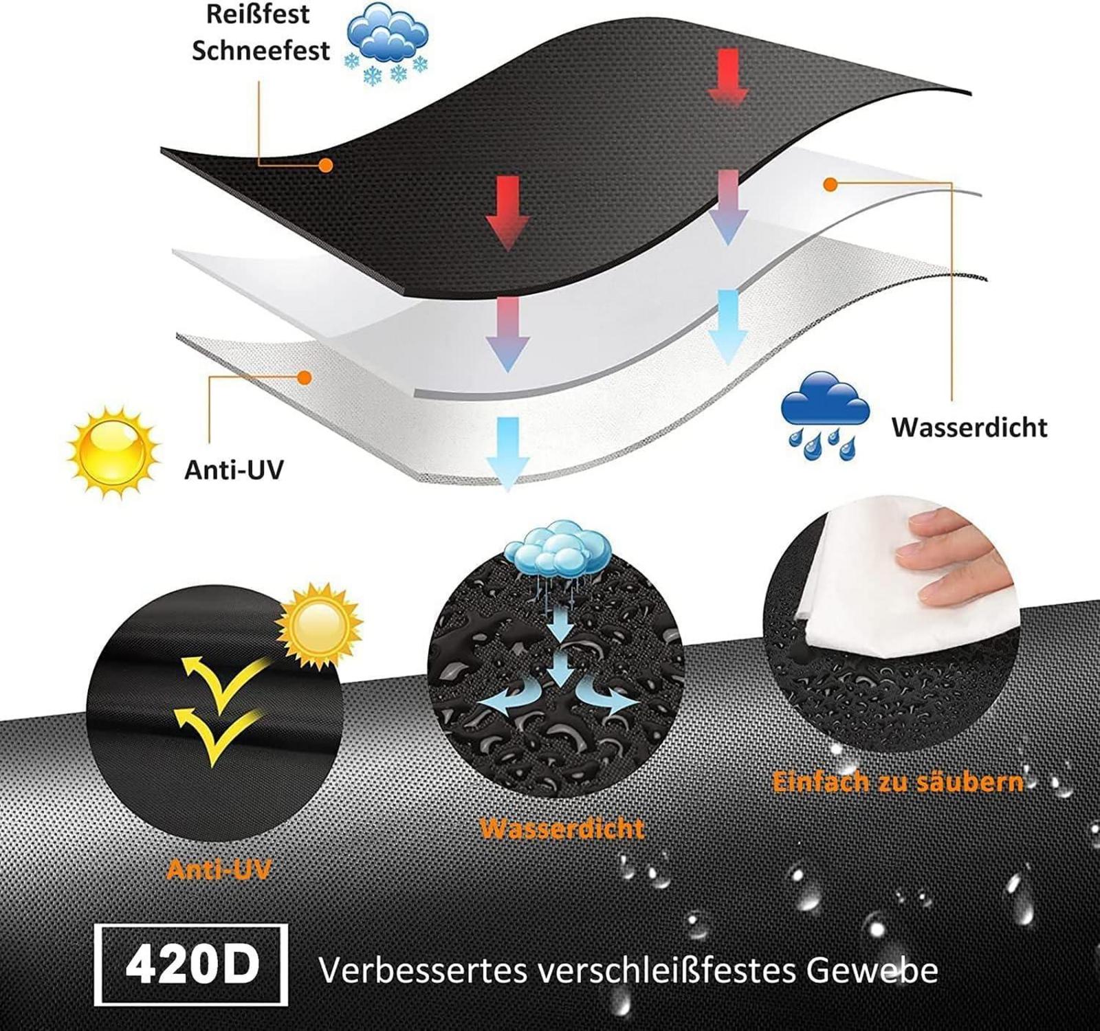 Abdeckung für Gartenmöbel 420D Oxford Gewebe Wasserdicht UV-beständig