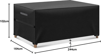 MEELOTOP Abdeckung Gartenmöbel 420D Oxford Wasserdicht 202x162x72cm