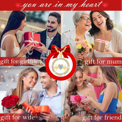 LAVUMO Silber Halskette 925 Geburtsstein Anhänger Geschenk Weihnachten
