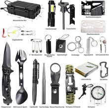 FINIBO Survival Kit 21 in 1 Outdoor Ausrüstung Schwarz