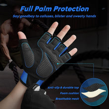 Fitness Handschuhe Trainings Crossfit Bodybuilding Blau XL