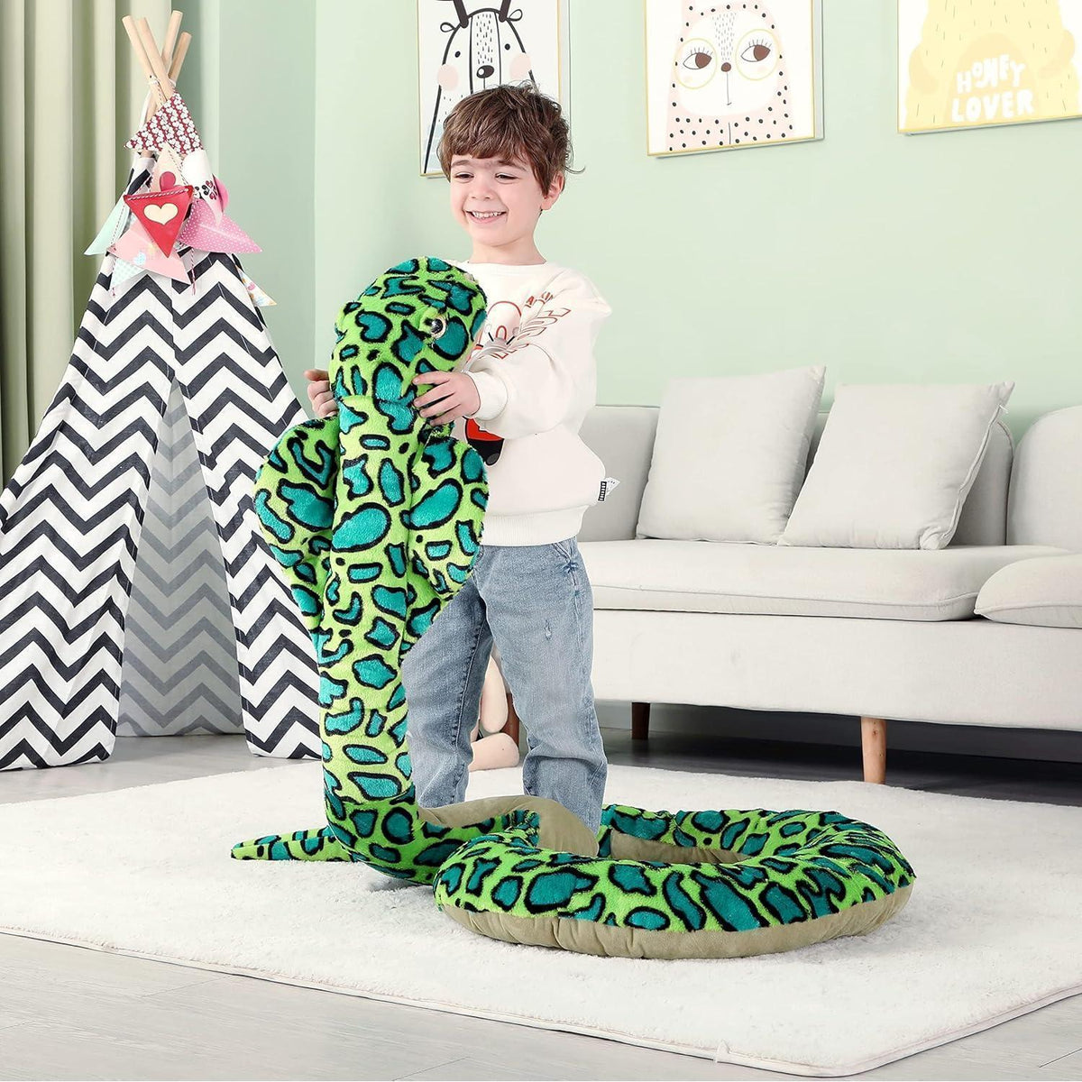 Riesen Kuschelschlangen Stofftier 270cm - Plüschtier Geschenk