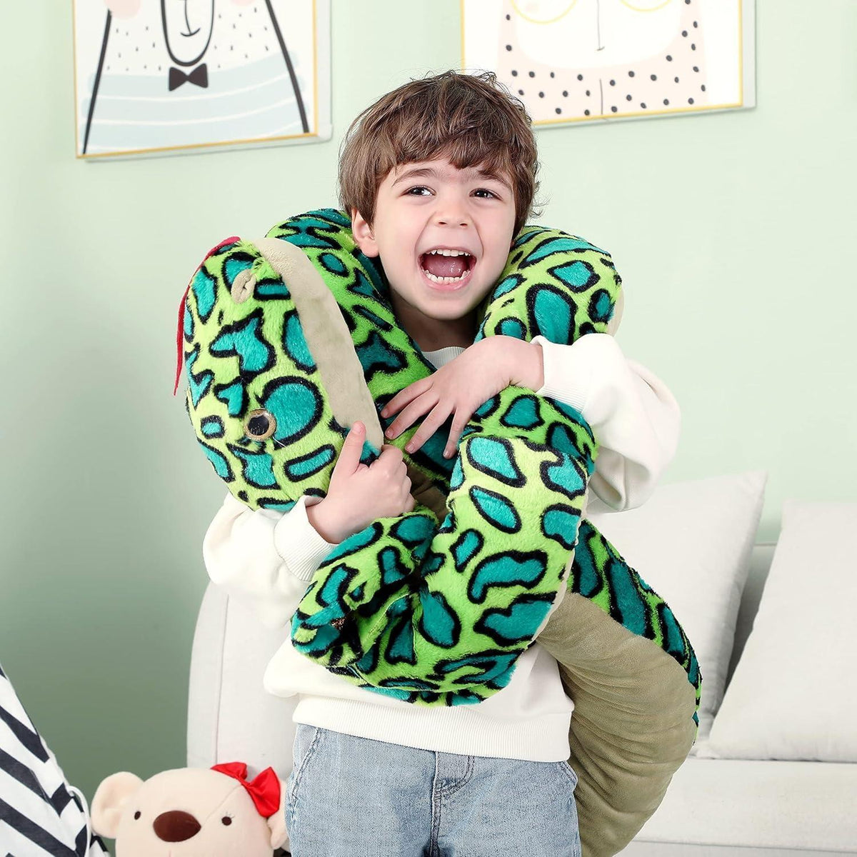 Riesen Kuschelschlangen Stofftier 270cm - Plüschtier Geschenk
