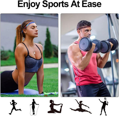 5er Set Sport Stirnbänder Elastisch Anti-Rutsch Thin Haarband/Uraqt