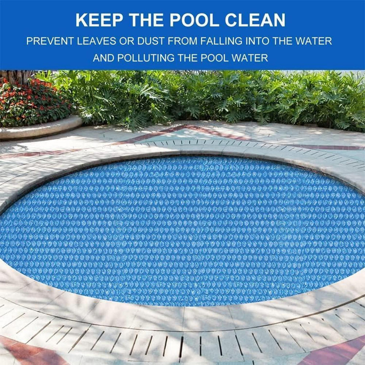 Pool Abdeckplane 183cm – Solar & Thermoplane für Rechteck/Rund