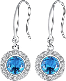 Hängende Ohrringe 925 Sterling Silber Ohrhänger 5A Zirkonia
