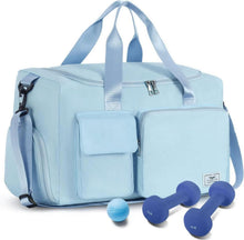 Sporttasche Damen 35L: Faltbare Reisetasche mit Schuh- und Nassfach