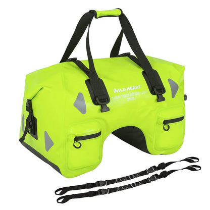 Wasserdichte Motorrad-Hecktasche 70L – Leuchtendes Grün