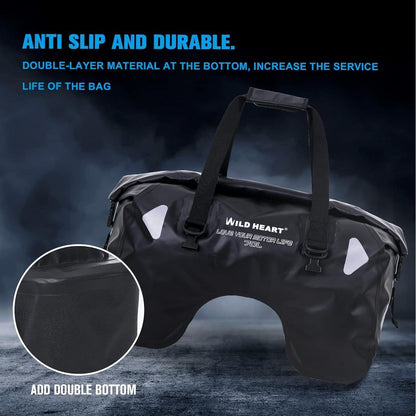 Wasserdichte Motorrad-Hecktasche 70L mit Seilriemen