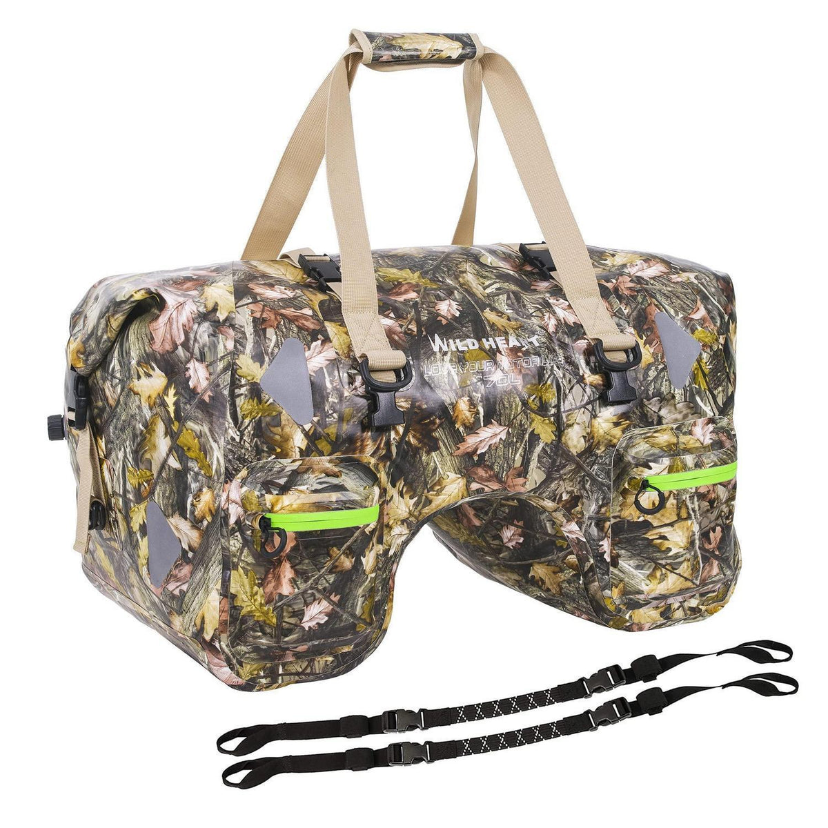 Wasserdichte Motorrad-Hecktasche 70L mit Seilriemen