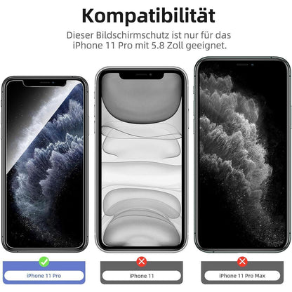 NEW'C Panzer Schutz Glas 4er Set iPhone 12 Mini Kratzfest 9H Schutzfilmpaket