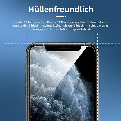 NEW'C Panzer Schutz Glas 4er Set iPhone 12 Mini Kratzfest 9H Schutzfilmpaket
