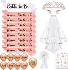 JGA Deko Set Bride to be Schärpe Team Braut Accessoires