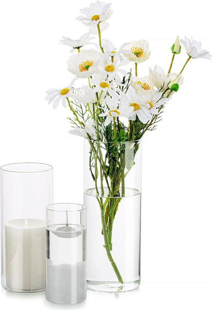 Moderne Glasvasen Set für Hochzeit und Wohnzimmer 3 Stück