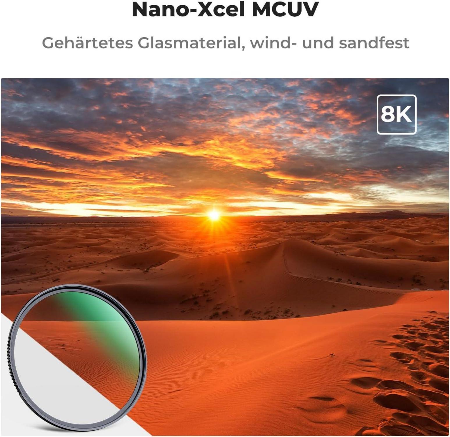 58mm Slim Nano X-Serie UV Filter mit Multicoating