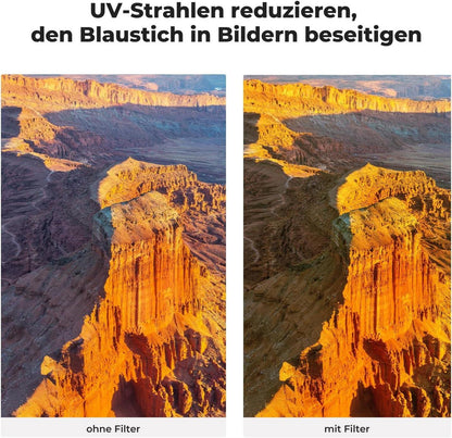 49mm Slim UV Filter Schutzfilter für Weitwinkelobjektive UV Schutz Multicoated Nano X-Serie
