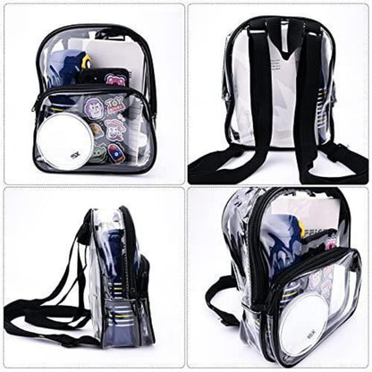 Transparenter Mini Rucksack – Wasserdicht & Vielseitig Schwarz