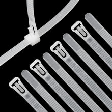 Wiederverwendbare Kabelbinder 200mm – 100er Set, Weiß