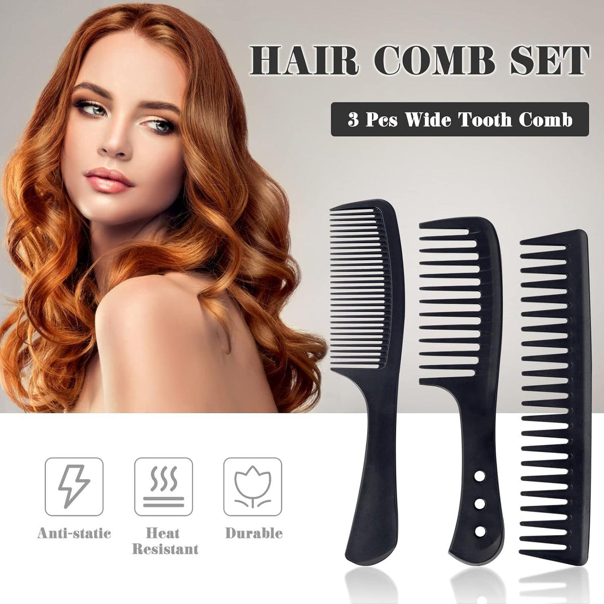 Professioneller Kohlefaser Lockenkamm Set für Haarstyling