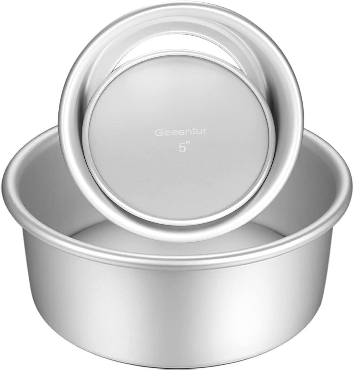 Gesentur Kuchenform Rund Backformen Set Aluminium Antihaftbeschichtung